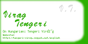 virag tengeri business card